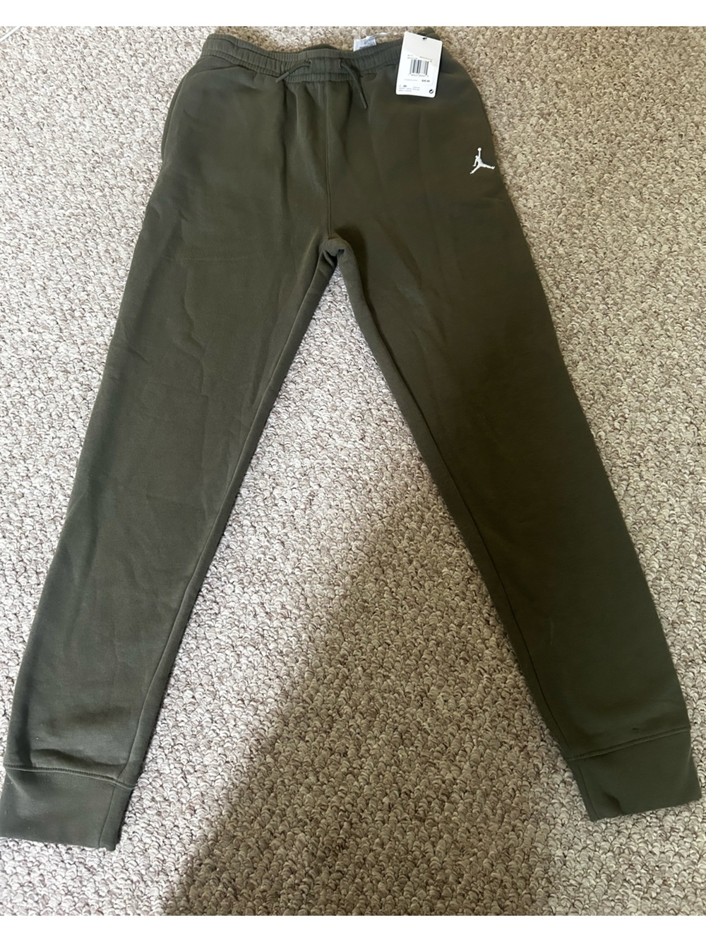 NWT Jordan Boys' Olive Green Jumpman Jogger Pants Sweatpants